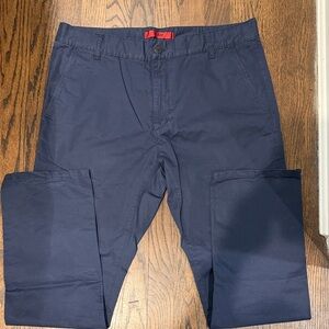 HUGO Men's Dark Blue Chinos